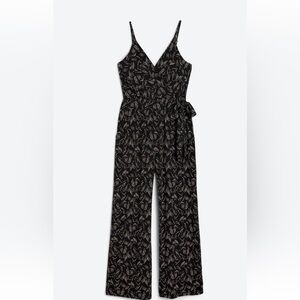 KAILEIGH Rochelle Knit Jumpsuit tie front wrap